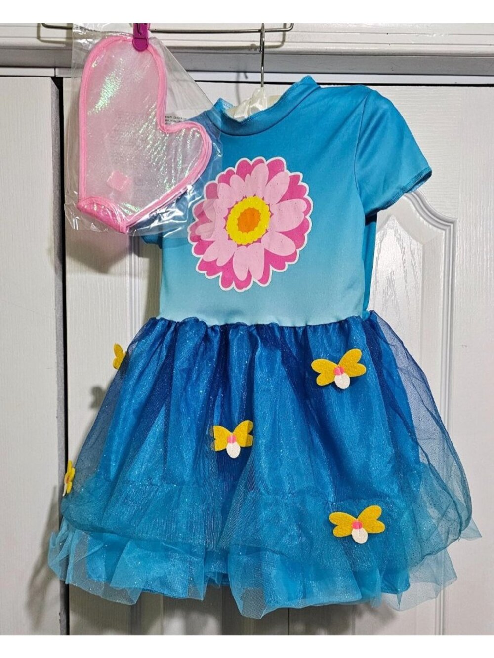 Sesame Street Abby Cadabby Toddler Costume 4-6X Dress Wings Fairy Halloween